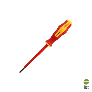 Cacciavite Piatto Isolato Certificato VDE 1.000 V. Dimensione 0,6x O/ 3,0 x 100 mm. - Product Image 1