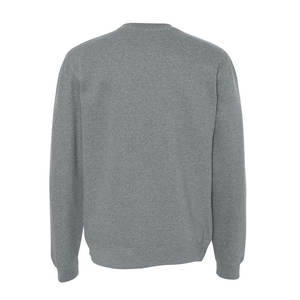 Sudadera de manga larga de algodón con hombros caídos en blanco y cuello redondo en relieve personalizado para hombre - Product Image 3