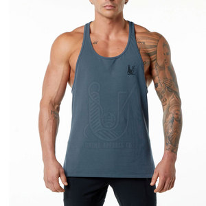 Chaleco Deportivo de Gimnasio de Punto de Color Sólido Personalizado al por Mayor, 100% Algodón, Transpirable y de Secado Rápido - Product Image 1