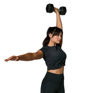 Haut court décontracté et mince pour femmes en plusieurs couleurs unies avec décoration brodée de t-shirt imprimé de logo personnalisé de style simple - Product Image 1