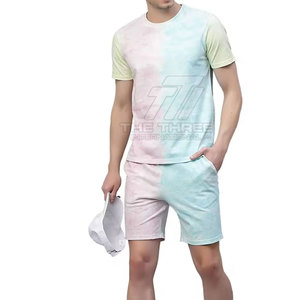 Conjunto de Pantalones Cortos Estampados de Alta Calidad para Hombre, 2 Piezas, MOQ Bajo, Moda de Verano, 100% Algodón, Ropa Deportiva Transpirable - Product Image 5
