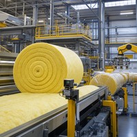 Rouleau de laine de roche ignifuge A1, isolation en laine minérale haute densité pour toitures et murs de bâtiments
