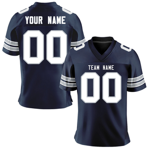 Último diseño de sublimación personalizada fútbol americano Jersey / OEM al por mayor cantidad a granel de talla grande fútbol americano Jersey - Product Image 5