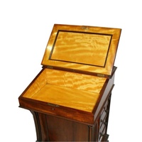 Réplique antique du bureau Davenport du XIXe siècle, table d'écriture en bois conçue pour les meubles de bureau classiques et le bureau à domicile