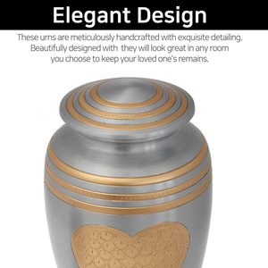 Wholesale Custom Classic Memorial Ash Cremation Urn <b>Decorative</b> Aluminium Luxury Asian Zen Design Handmade for Human Prize - Product Image 6