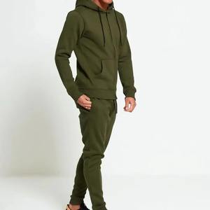 Bajo MOQ Diseño único Top Trending Hombres 100% Algodón Chándal Mangas largas con capucha Impreso Patrón sólido Top de invierno - Product Image 5