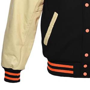 Venta caliente mangas de cuero bordado personalizado diseño Varsity hombres chaquetas lana Letterman hombre chaquetas transpirables chaquetas para hombre - Product Image 5