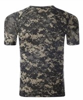 T-shirt à manches courtes pour homme, en coton 100%, tactique, uni, style décontracté, tricoté, poids 220 grammes, teinture unie