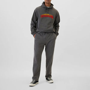 Tracksuit 100% Cotton Long Lasting <b>Two</b> <b>Piece</b> <b>Set</b> Designed for Sports Fitness and <b>Lounging</b> - Product Image 1