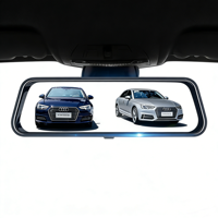 Caméra de rétroviseur de voiture OEM 9,66 pouces avec streaming multimédia, vision nocturne avant et arrière, caméra de tableau de bord 60FPS