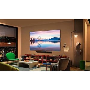 โทรทัศน์สมาร์ทแอลซีดี 4K ขนาด 65 นิ้ว พร้อมไฟแบ็คไลท์ LED ตัวเครื่องสีดำ - Product Image 1