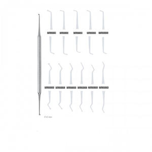 Suministros dentales Excavadora hecha de acero inoxidable Tipo A Producto confiable Instrumentos quirúrgicos de doble uso - Product Image 1