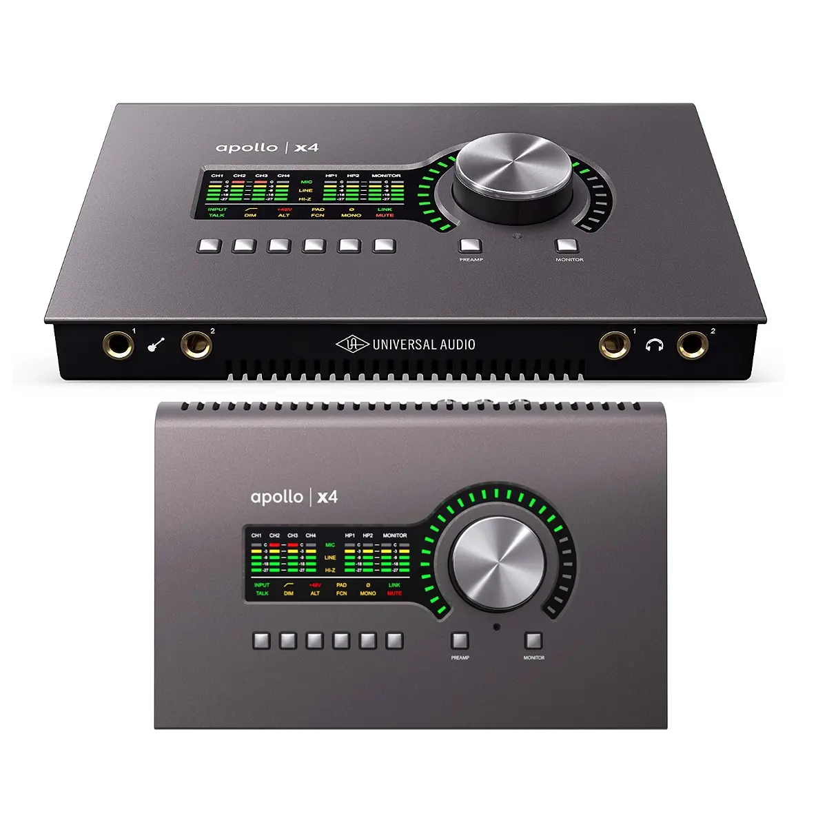 Hot Universal Audio Apollo x4 Heritage Edition Thunderbolt 3, 8 Channels Compatible with Headphone UAD QUAD Core Processing DAWs