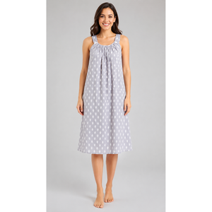 Evolove X Venus Women's <b>Sleeveless</b> Short <b>Nighty</b> Soft Lightweight Geometric Sleepwear - Product Image 3