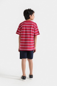 Active Kids Boys T-shirt Confortable Coton Casual Wear Élégant Été À La Mode Daily Wear Top - Product Image 4
