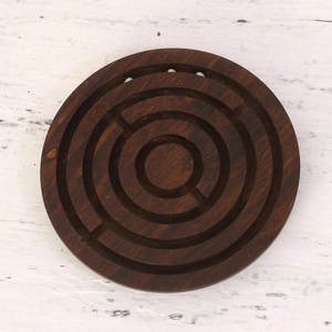 Laberinto de Madera Premium, Juego de Laberinto de Bolas, Rompecabezas Clásico, Ejercicio Mental, Desafío de Habilidad, Entretenimiento para Todos - Product Image 4