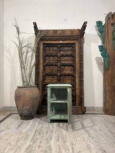 Elegant Wooden Glass Display <b>Cabinet</b> for Home Decor Solid Wood Curio <b>Cabinet</b> with Glass Doors and <b>Shelves</b> Rustic Farmhouse - Product Image 4