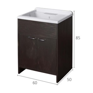 Negrari อ่างล้างหน้าเซรามิกคุณภาพสูงจากอิตาลีตะกร้าไม้ทรงสี่เหลี่ยมผืนผ้ามันวาวทนทานสำหรับติดตั้งในอ่างล้างจาน - Product Image 2