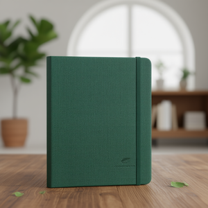 Carnet à couverture souple personnalisé 24K avec couverture en PU à texture lin, reliure thermique, formats B5/B6/A6, impression de logo personnalisée, cadeau - Product Image 3