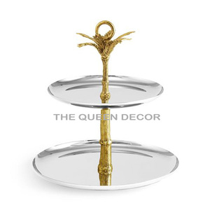Most Demanding Metal <b>Cake</b> <b>Stand</b> Latest Design Two <b>Tier</b> <b>Cake</b> <b>Stand</b> for Party Wedding & Home Decoration - Product Image 5