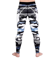 Leggings de Compresión Deportivos para Hombre, Tejidos, Transpirables, Antibacterianos, de Algodón/Bambú, Cintura Elástica, Largo Completo, Venta al Por Mayor