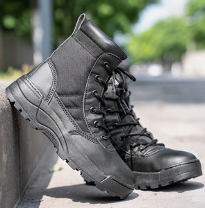 <b>Men</b>’s Ceremonial Leather Boots Formal Uniform Parade Shoes for <b>Men</b> Ceremonial Activities Tactical Outdoor Waterproof for <b>Men</b> - Product Image 1