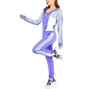 Conjunto Deportivo de Mujer, Estilo Informal, Ajustado, de Algodón Suave, Color Negro Liso, de Alta Calidad, Superventas - Product Image 1