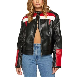 New Style Women's Leather Jacket Best Arrival Women Fashion Leather Jackets For Winter Clothing Full Sleeve Leather Jackets - Product Image 1