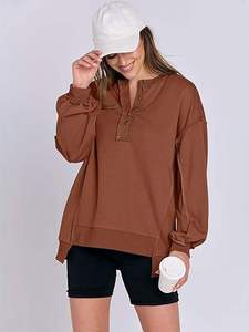 Sudadera Extra Grande para Mujer con Capucha, Estampado en la Parte Delantera, Lavada Vintage, Ajuste Holgado, Felpa Suave, Personalizable, Manga Larga, Invierno - Product Image 4