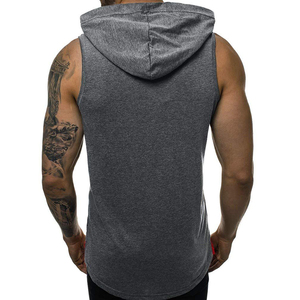 2026 high quality wholesales men's gym <b>hoodies</b> Men Workout <b>Sleeveless</b> <b>Hoodies</b> for Gym Fitnes Customized Gym Wear <b>Hoodies</b> for Men - Product Image 6