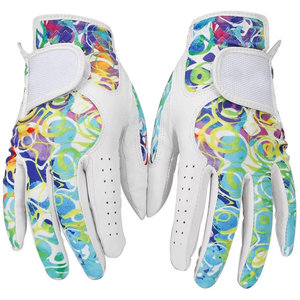 Guantes de golf de cuero genuino personalizados para hombre, protección UV, correa de muñeca ajustable, cierre de bucle de gancho, diseño antideslizante transpirable - Product Image 1