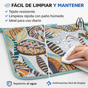 Cojín para Silla Repelente al Agua de 40x40x2 cm, Fácil de Limpiar con Correas de Sujeción, Uso en Interiores y Exteriores, Cojines y Almohadas para Exteriores - Product Image 4