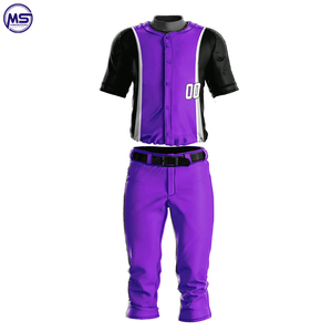 2025 Sports Wear New Design High Quality Breathable Polyester <b>Baseball</b> Uniform <b>Sets</b> Plus Size for Unisex Adults Anti-UV Quick - Product Image 4