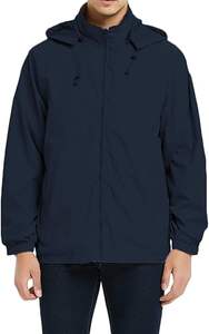 Veste coupe-vent d'hiver pour homme, col montant, style vintage, légère, imperméable, décontractée, vente en gros - Product Image 2