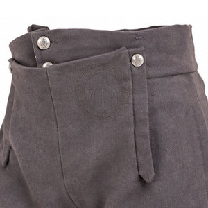 Pantalón Clásico Estilo Napoleónico, Inspirado en el Período de la Guerra, de Lona Recta, Ligero, Ecológico, con Costuras Impecables y Cintura Estructurada - Product Image 5