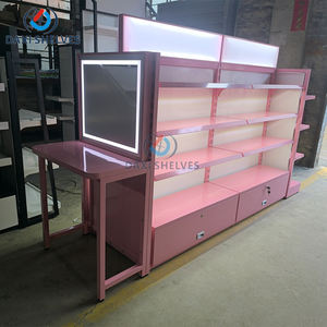 איפור לוח מתלה קוסמטיקה אולמות תצוגה קוסמטיים לעמוד עם אורות הוביל - Product Image 4