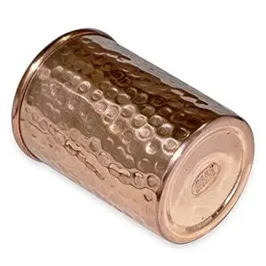 Vidrio de cobre con acabado pulido tradicional con estilo simple, ideal para beber agua saludable y uso en la cocina del proveedor indio - Product Image 3