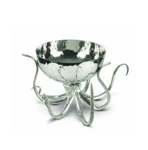 Elegant Luxury Serving Bowl Handmade Silver <b>Aluminum</b> Metal Antique Polished Technique for Party Chocolates Serving - Product Image 5