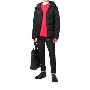 Vestes d'hiver à capuche de haute qualité avec Design matelassé pour hommes, doudoune à la mode pour hommes avec fermeture à glissière - Product Image 5