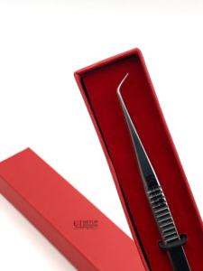 Pinzas de Acero Inoxidable Antiestáticas de Punta Puntiaguda de Alta Calidad para Extensiones de Pestañas, Pinzas con Punta de Fibra, Herramientas de Belleza con Logotipo Personalizado - Product Image 6