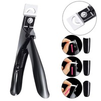 Cortauñas Profesional de Acero Inoxidable de Alta Calidad con Cuchilla Curva y Abertura Ancha para Uñas Gruesas, Artificiales, de Dedos de Manos y Pies, para Salón y Hogar