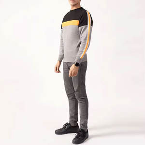 Casual Long Sleeve Men Sweatshirt Lightweight Everyday Sweatshirt Relaxed Fit Cotton Sweatshirt - Product Image 3