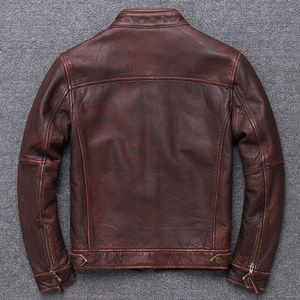 Veste en cuir de haute qualité pour hommes du Pakistan pour l'hiver Nouvelle veste en cuir de moto de haute qualité la plus populaire - Product Image 3