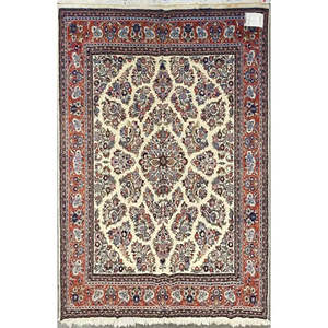 Tapis persan Sarough unique en son genre, 7'11 x 6'8 - Product Image 1
