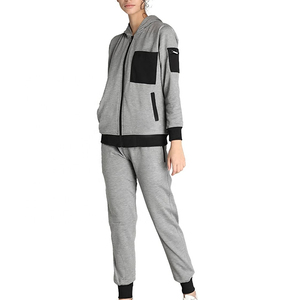 High Quality Custom Logo Designed Two-Piece <b>Women's</b> Hooded Tracksuit Regular Cotton Track <b>Suit</b> Casual Printed Fleece Reversible - Product Image 5