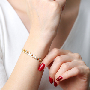 CZ Stone Dainty Palm Design <b>Charm</b> Zircon Bracelet Turkish Wholesale Handmade 925 Sterling <b>Silver</b> Fine Jewelry - Product Image 3