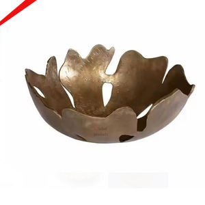 Cuenco de chocolate de forma redonda de diseño martillado con acabado dorado de alta calidad para restaurante y bar de hotel - Product Image 4