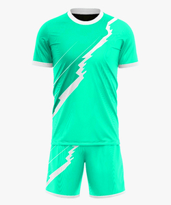 Kit de fútbol de sublimación completa personalizado para hombres y mujeres, camiseta de fútbol cómoda de tela ligera suave, 100% poliéster - Product Image 2