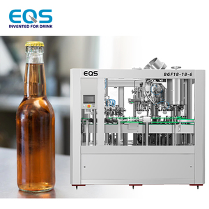 Machine de remplissage automatique de bouteilles de bière en verre 3-en-1, ligne d'embouteillage isobare avec <span class=keywords><strong>double</strong></span> pré-évacuation sous vide pour bière artisanale - Product Image 1