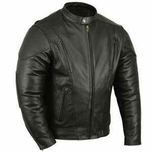 Texlera Custom Retro Black Leather Canvas <b>Motorcycle</b> <b>Jacket</b> <b>Men</b> OEM Logo Patch Winter Windproof Eco-Friendly Quick Dry Casual - Product Image 1